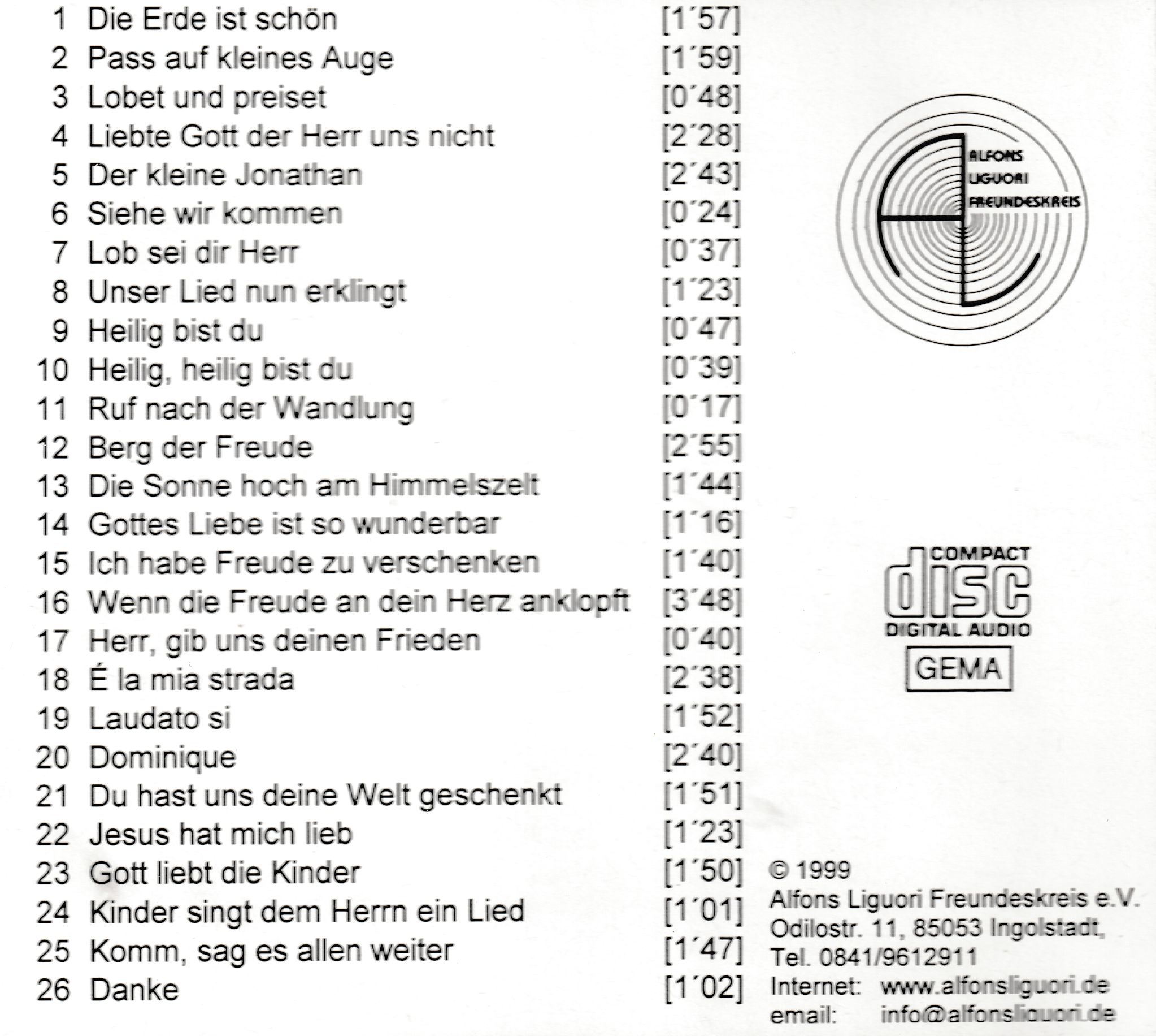 CD Lob sei dir Herr